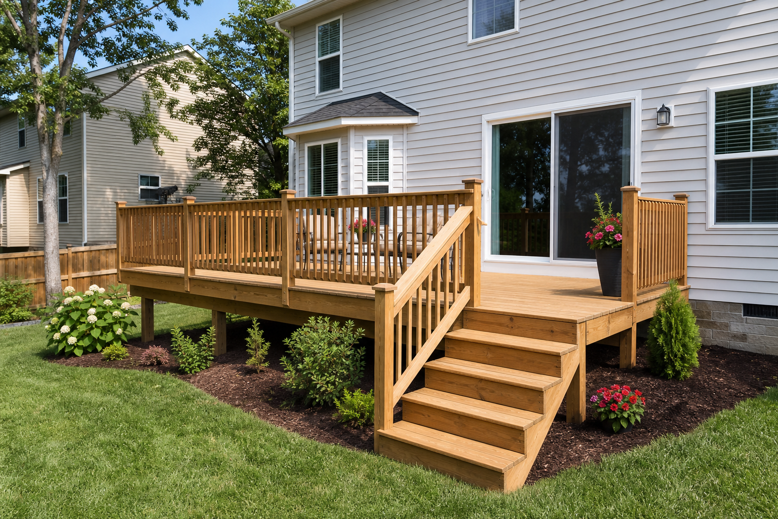 Apex deck and exterior repair project